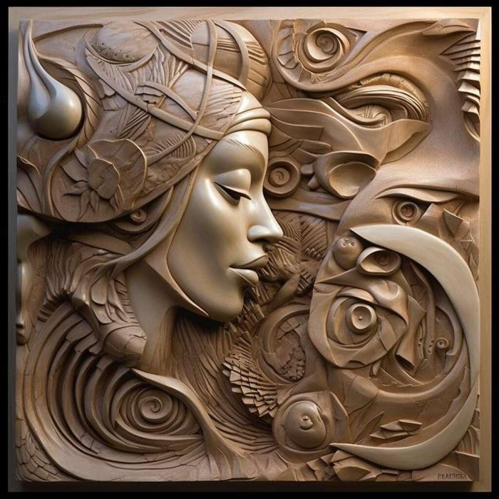 نموذج ثلاثي الأبعاد لآلة CNC 3D Art 